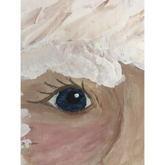 Hand Painted Wooden Santa Face Wall Decor Plaque Folk Christmas 1999 - Picture 6 of 14